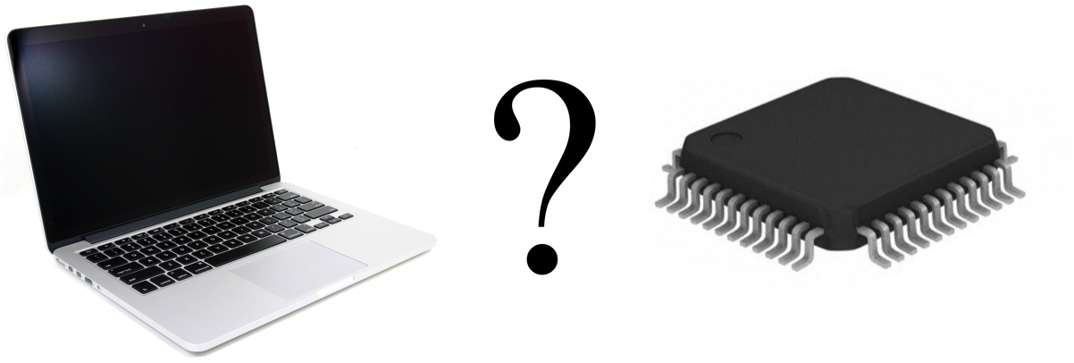 Laptop to chip