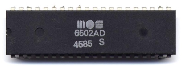 MOS 6502AD 4585 top