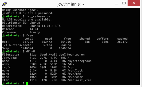 Putty login