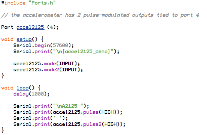 Memsic 2125 2-axis accelerometer