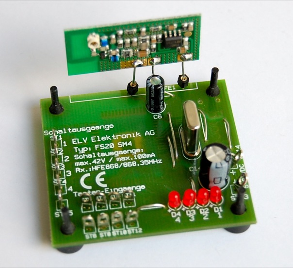 4-channel FS20 decoder